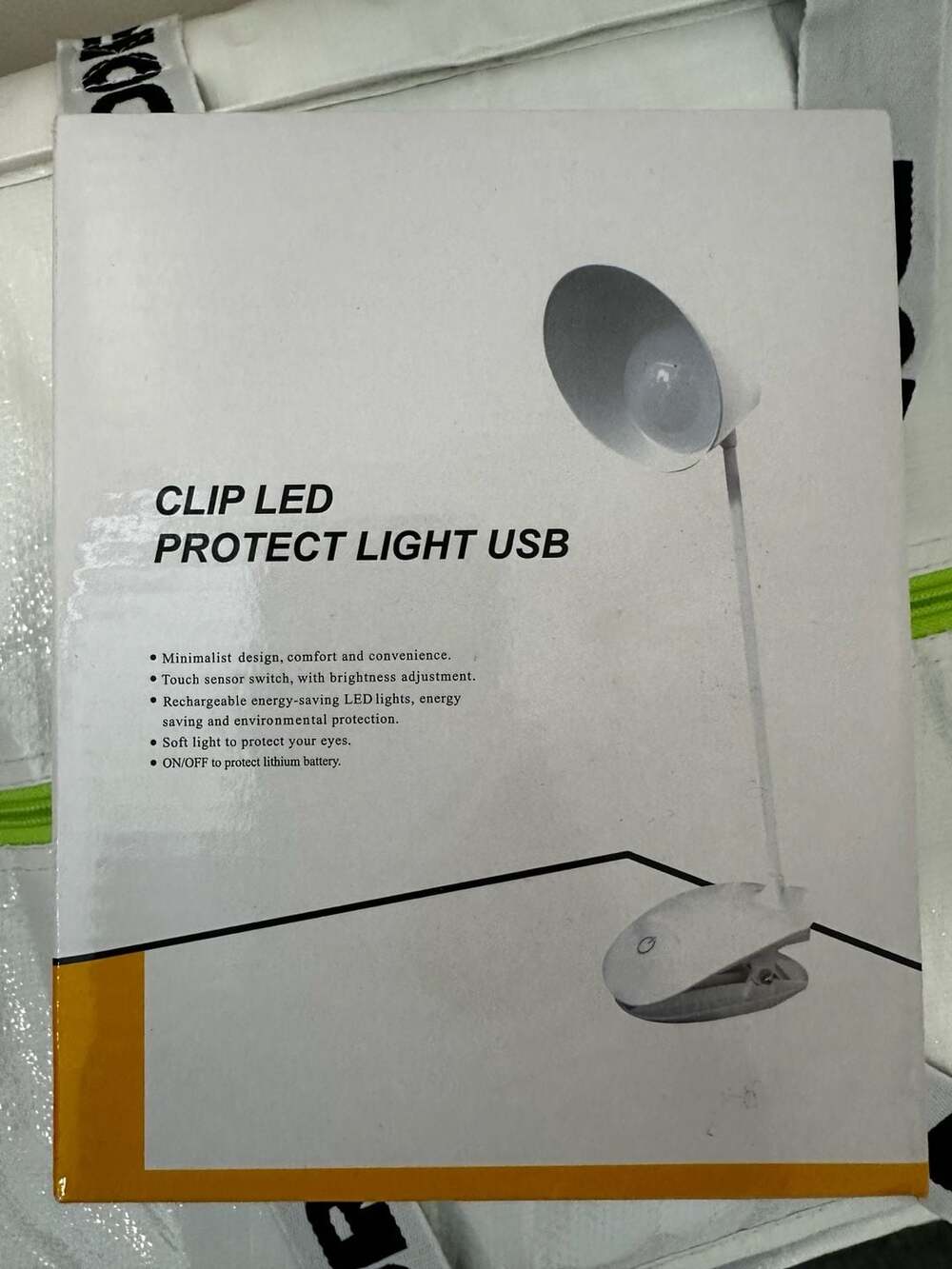 Clip LED Protect Light USB Rechargeable Desk Lamp